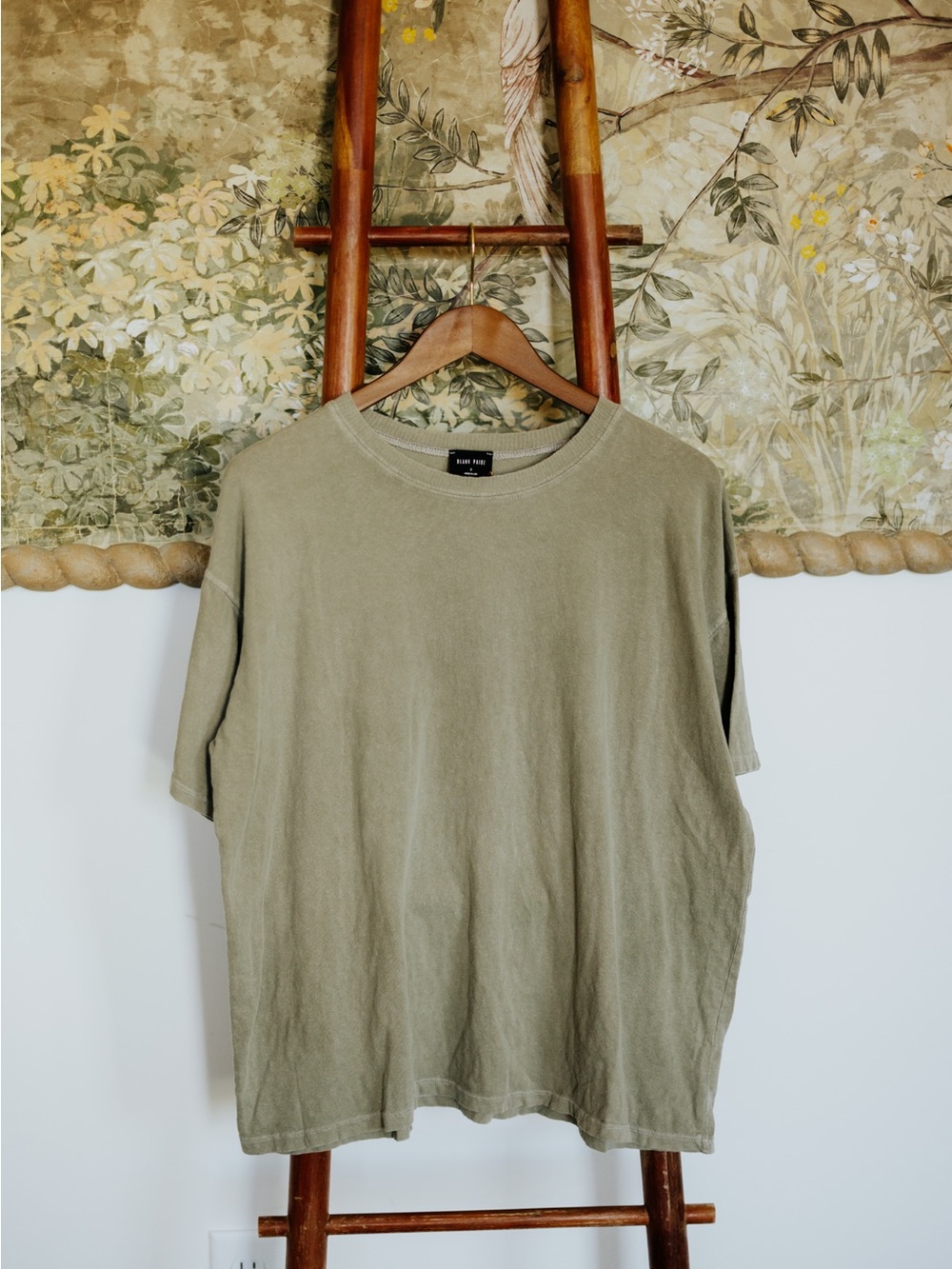 New Sage Blank Page Cotton Tee Shirt NWT